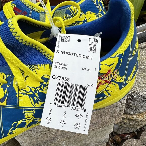 adidas x Cyclops Marvel Soccer Cleats X GHOSTED.3 MG GZ7558 Men's Size 9.5 🔥 - Picture 2 of 5